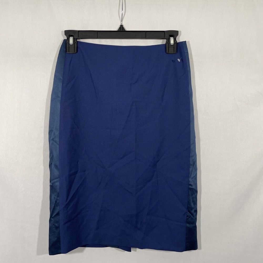 NEW BOSS Hugo Boss [ 2 US ] Tuxedo Strip Side Textured Pencil Skirt‎
